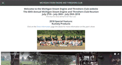 Desktop Screenshot of michigansteamengineandthreshersclub.com